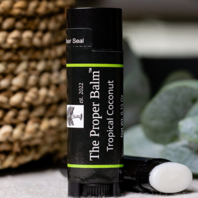 The Proper Balm tropical coconut lip balm